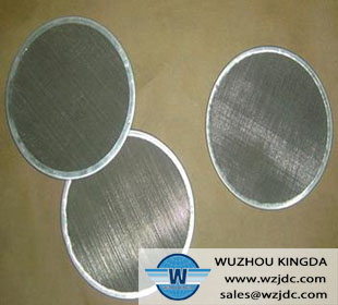 Round filter disc