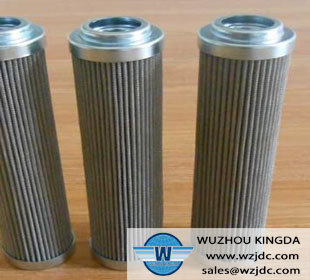 Pleated stainless steel mesh oil filter cartridge