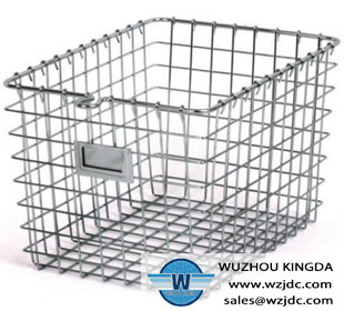 Metal iron wire woven storage basket