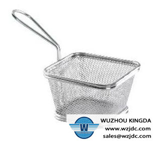 Metal fryer tray