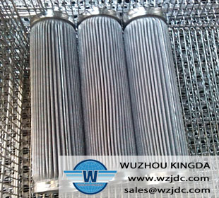 Pleated stainless filter