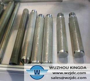 Sintered metal filter cartridge