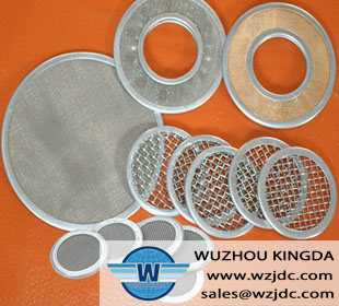 Stainless steel filter disc