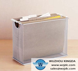 Metal mesh file box