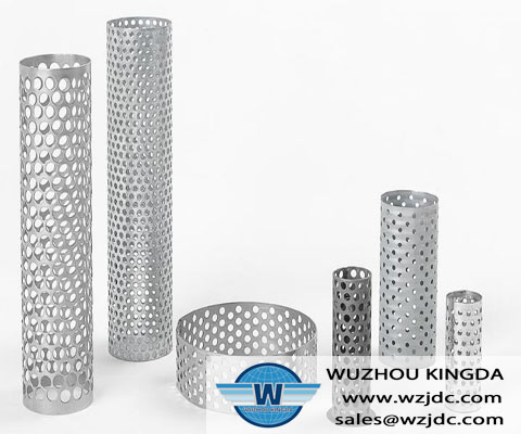 Perforated steel tube