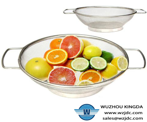 Stainless mesh fruit basket