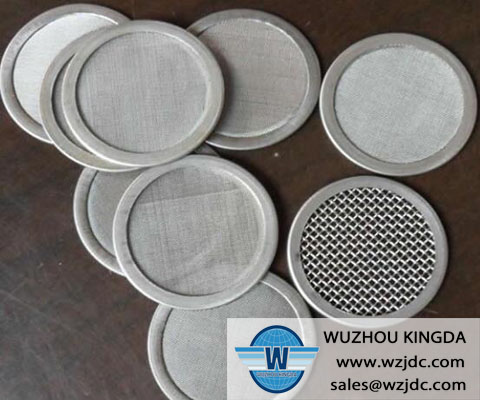 Stainless woven filter disc