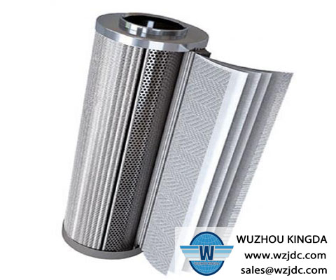 Cylindrical filter element