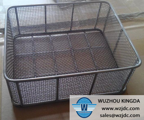 Stainless wire mesh basket