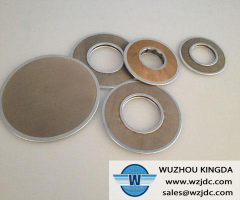 Stainless plate filter disc