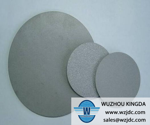 Sintered wire mesh filter disc