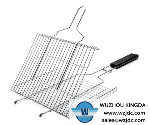 Fordable bbq grill netting