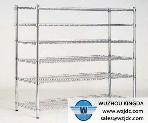 Metal wire storage shelf