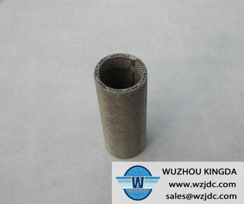 Sintered metal mesh tube filter