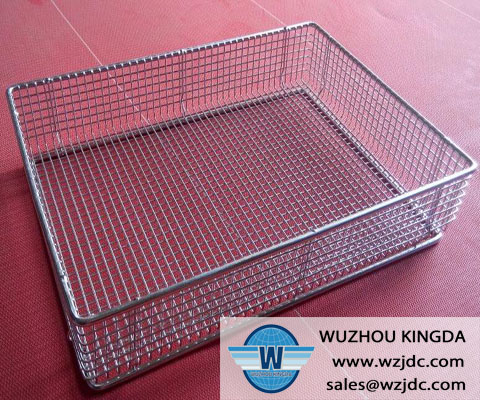 Stainless steel hospital wire basket