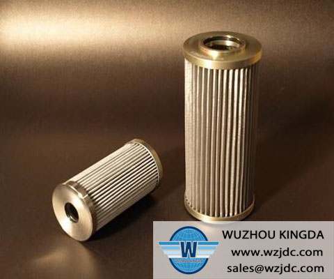 Cylindrical oil filter element