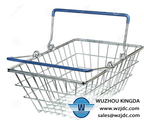 Metal wire shopping basket