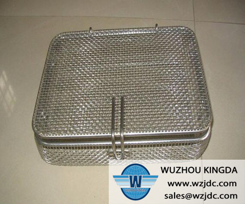 Stainless steel medical equipment basket