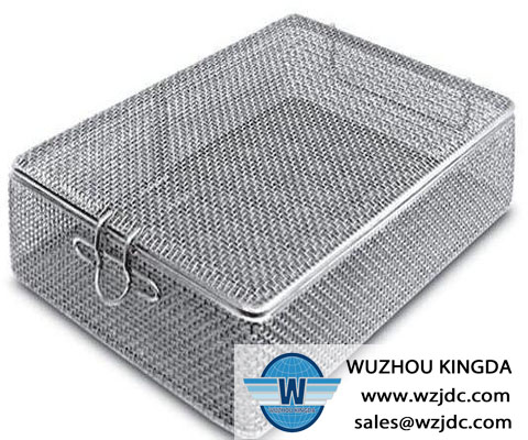 Metal disinfection basket