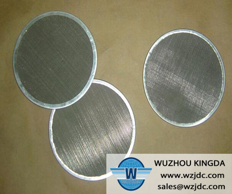 Mesh screen filter disc