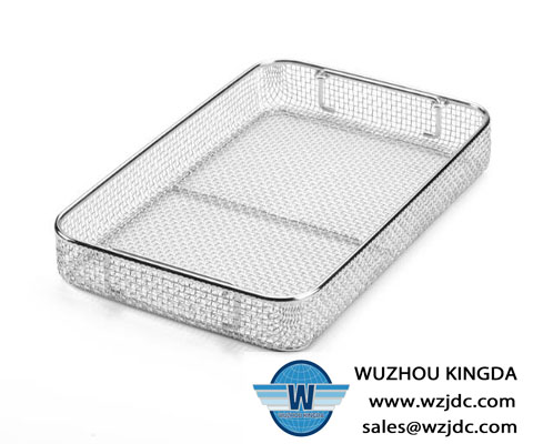 Medical disinfectant mesh tray