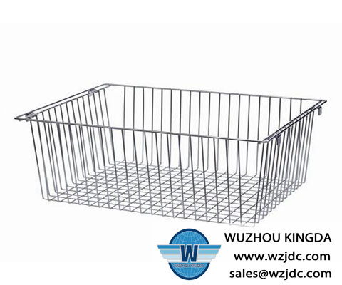 Metal wire storage basket