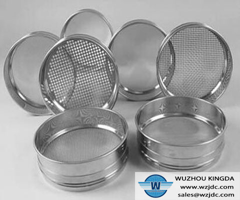 Stainless mesh test sieve