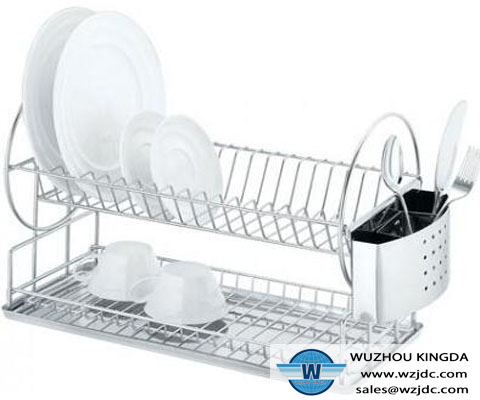 Stainless steel dish drainer