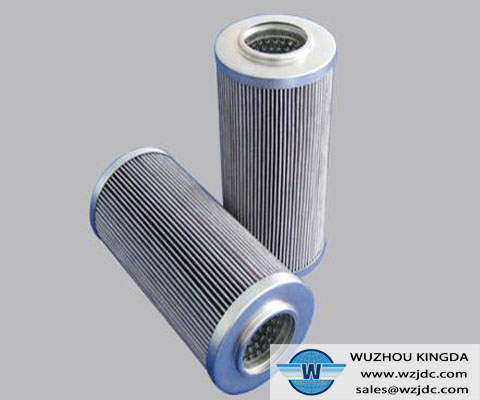 Hydraulic pleated filter element