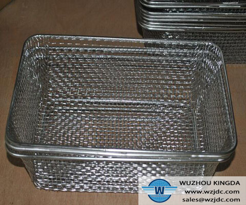 Stainless steel round and rectangle basket