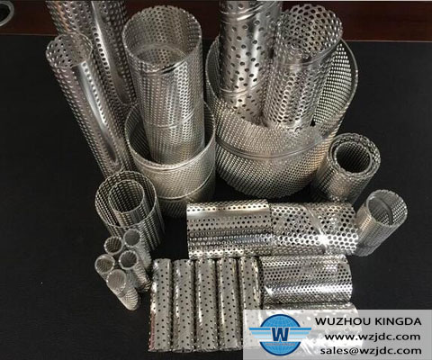 Stainless steel perforated and wire mesh filter tube