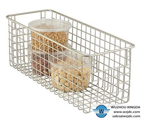 Storage metal wire mesh basket