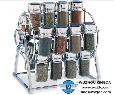 Metal hanging spice rack