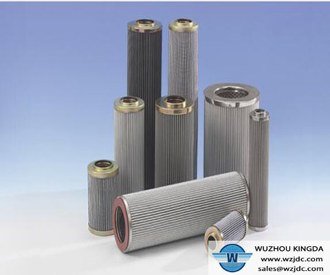 Water treatment metal filter cartridge