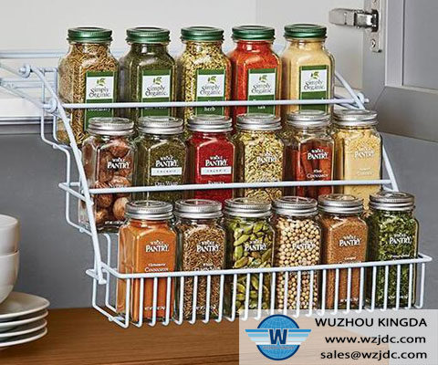 Kitchen wall mounted spice rack