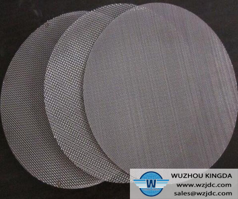 Round shape filter disc