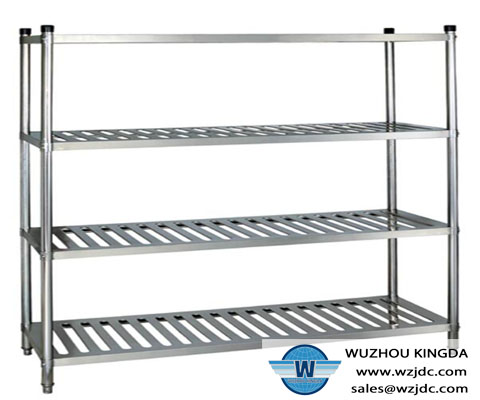 Stainless steel kitchen storage shelf