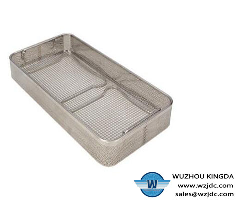 Metal mesh antisepsis basket