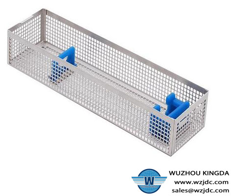 Stainless steel metal sterilization basket