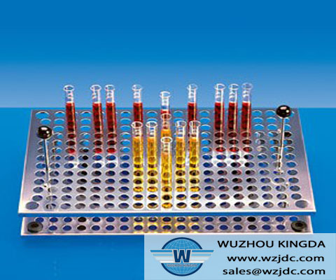 Laboratory metal test tube holder