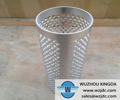 Metal perforated tube