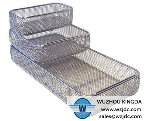 Medical wire sterilization basket
