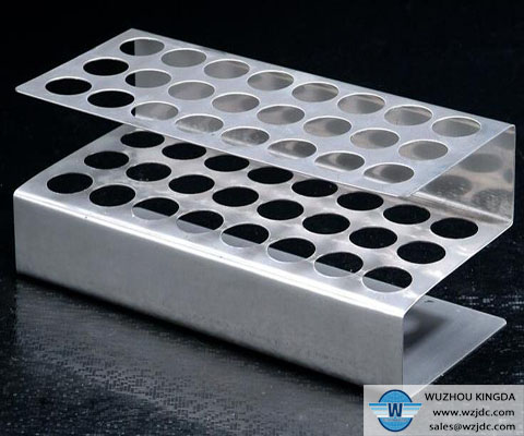 Laboratory stainless test tube rack