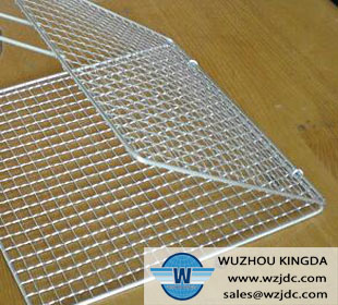 Folding barbecue net